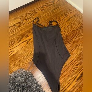 Lululemon grey thong bodysuit